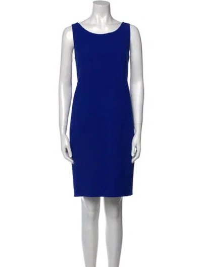 Pre-owned Akris Wool Knee-length Dress In Blue