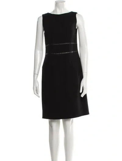 Pre-owned Akris Wool Knee-length Dress In Brown