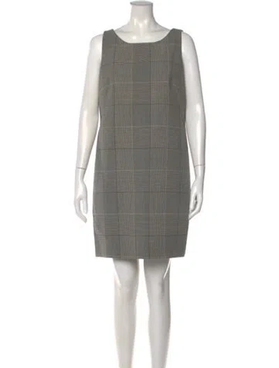 Pre-owned Akris Wool Knee-length Dress In Gray