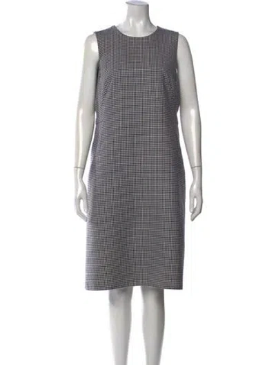 Pre-owned Akris Wool Knee-length Dress In Multi