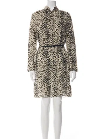 Pre-owned Akris Wool Knee-length Dress In Multi