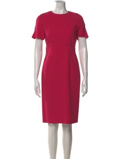 Pre-owned Akris Wool Knee-length Dress In Pink