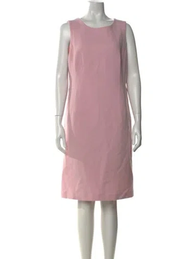 Pre-owned Akris Wool Knee-length Dress In Pink