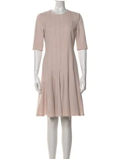 Pre-owned Akris Wool Knee-length Dress In Pink