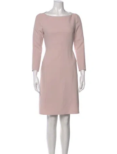 Pre-owned Akris Wool Knee-length Dress In Pink