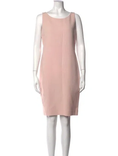 Pre-owned Akris Wool Knee-length Dress In Pink