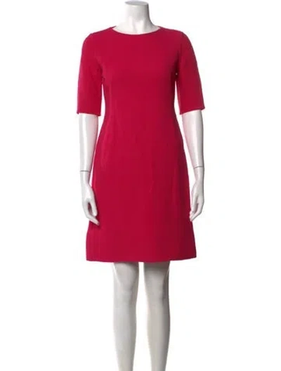 Pre-owned Akris Wool Knee-length Dress In Pink