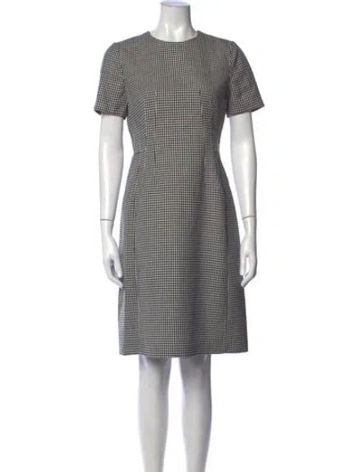 Pre-owned Akris Wool Knee-length Dress W/ Tags In Black
