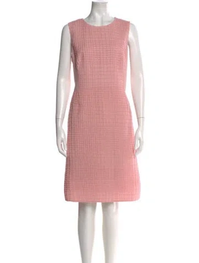 Pre-owned Akris Wool Knee-length Dress W/ Tags In Pink