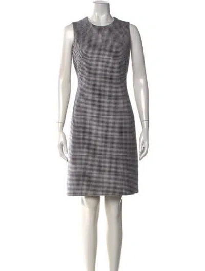 Pre-owned Akris Wool Knee-length Dress In White