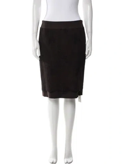 Pre-owned Akris Wool Knee-length Skirt In Black