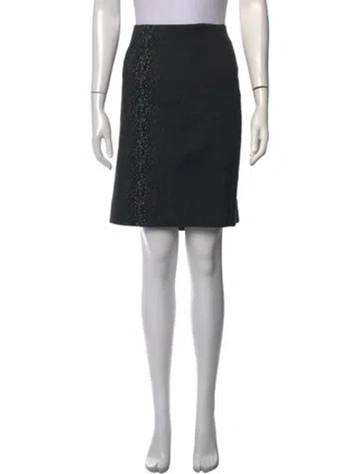 Pre-owned Akris Wool Knee-length Skirt In Black