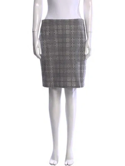 Pre-owned Akris Wool Knee-length Skirt In Gray