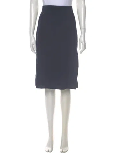 Pre-owned Akris Wool Knee-length Skirt In Gray