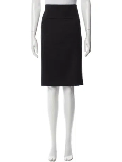 Pre-owned Akris Wool Knee-length Skirt In Gray