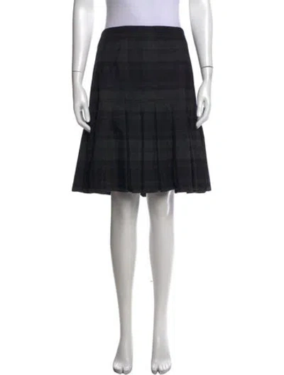 Pre-owned Akris Wool Knee-length Skirt In Gray