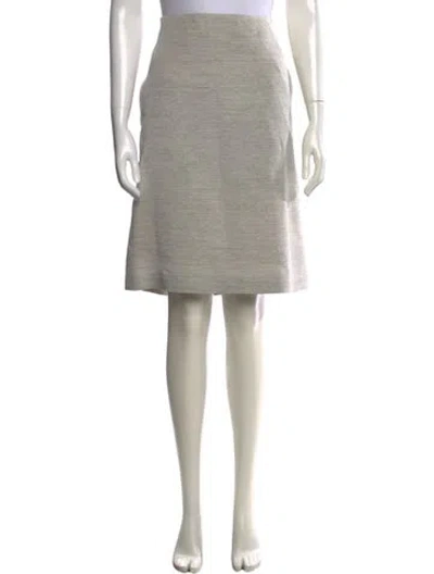 Pre-owned Akris Wool Knee-length Skirt In Grey