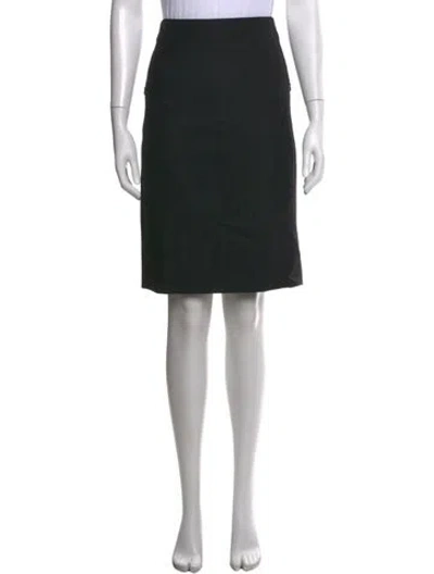 Pre-owned Akris Wool Knee-length Skirt In Grey