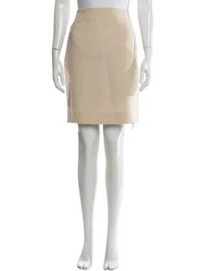 Pre-owned Akris Wool Knee-length Skirt In Neutral