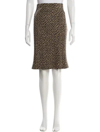 Pre-owned Akris Wool Knee-length Skirt In Neutral