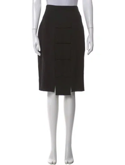 Pre-owned Akris Wool Knee-length Skirt In Neutral