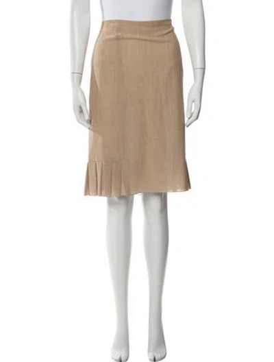 Pre-owned Akris Wool Knee-length Skirt In Neutrals