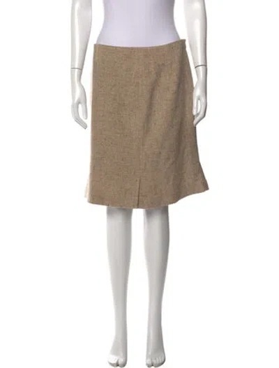 Pre-owned Akris Wool Knee-length Skirt In Neutrals