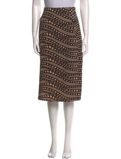 Pre-owned Akris Wool Knee-length Skirt W/ Tags In Black