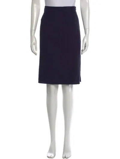 Pre-owned Akris Wool Knee-length Skirt W/ Tags In Brown
