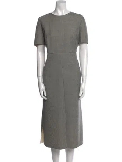 Pre-owned Akris Wool Midi Length Dress In Black