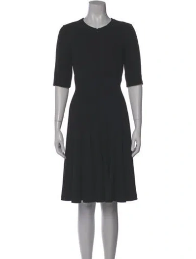 Pre-owned Akris Wool Midi Length Dress In Black