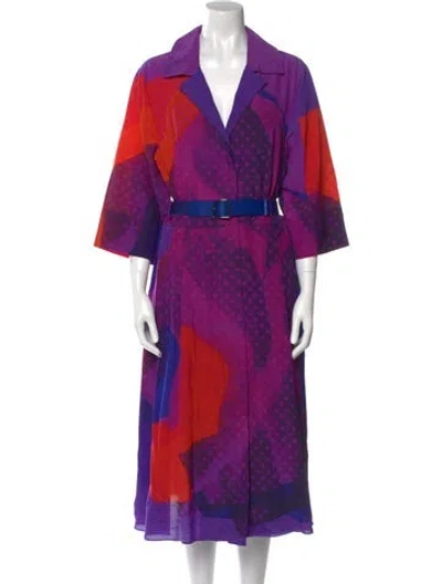 Pre-owned Akris Wool Midi Length Dress In Blue