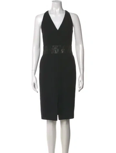 Pre-owned Akris Wool Midi Length Dress In Green