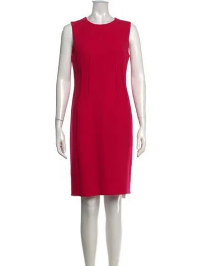 Pre-owned Akris Wool Midi Length Dress In Pink