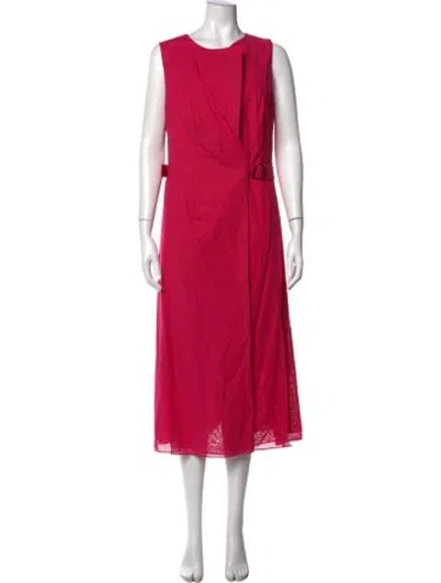 Pre-owned Akris Wool Midi Length Dress In Pink