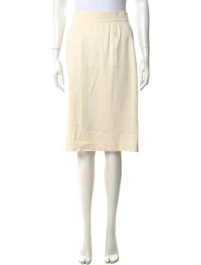 Pre-owned Akris Wool Midi Length Skirt In Neutrals