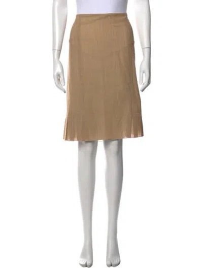 Pre-owned Akris Wool Midi Length Skirt In Neutrals