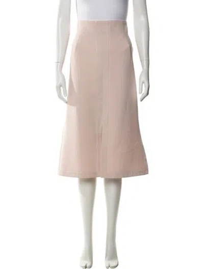 Pre-owned Akris Wool Midi Length Skirt In Pink