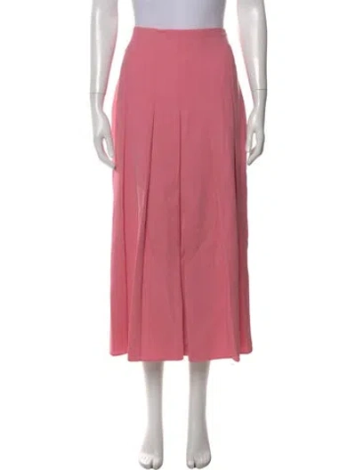Pre-owned Akris Wool Midi Length Skirt In Pink