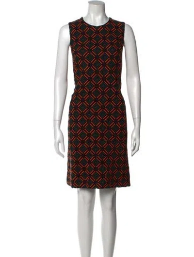 Pre-owned Akris Wool Mini Dress In Black