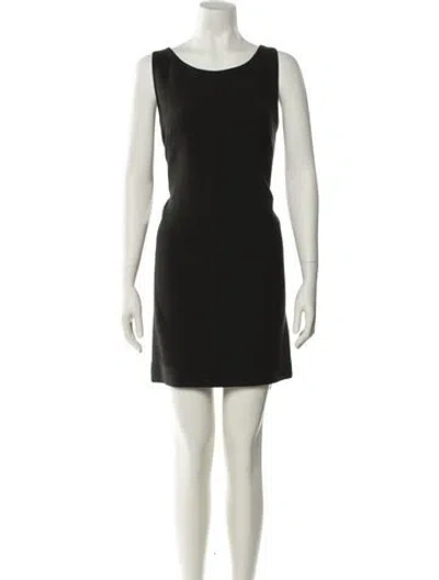 Pre-owned Akris Wool Mini Dress In Green