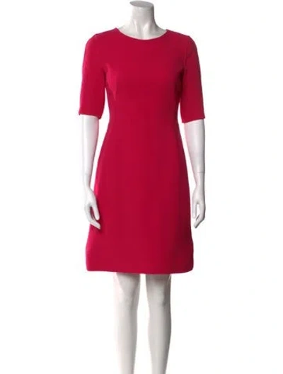 Pre-owned Akris Wool Mini Dress In Pink