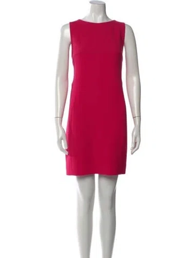 Pre-owned Akris Wool Mini Dress In Pink