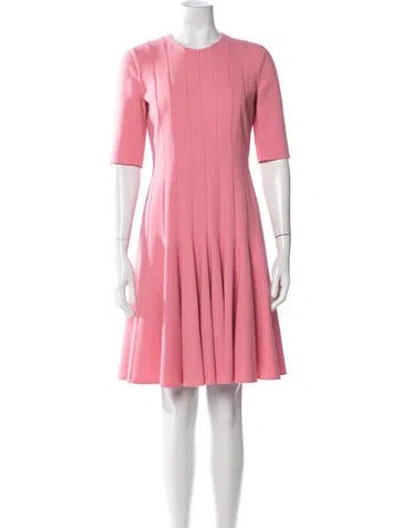 Pre-owned Akris Wool Mini Dress In Pink