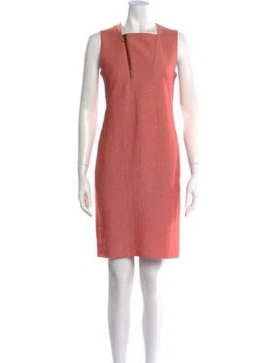 Pre-owned Akris Wool Mini Dress In Pink