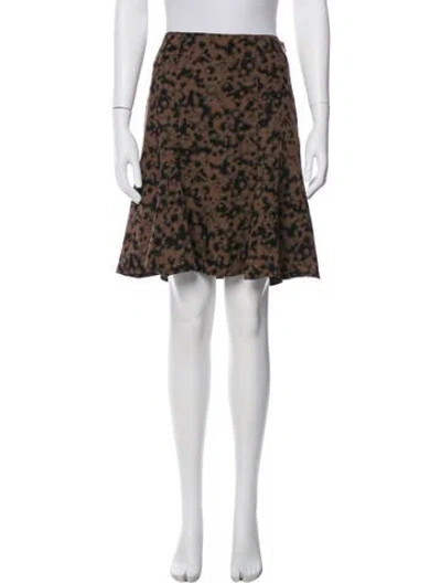 Pre-owned Akris Wool Mini Skirt In Multi