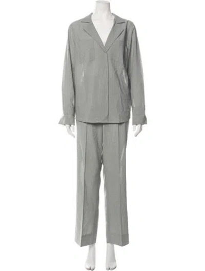 Pre-owned Akris Wool Pant Set In Green