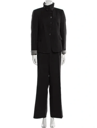 Pre-owned Akris Wool Pantsuit In Black