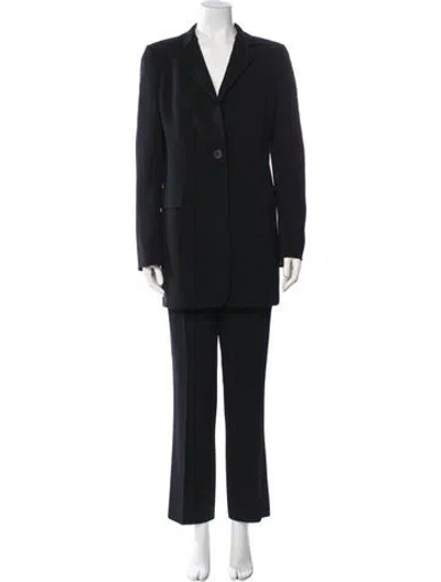Pre-owned Akris Wool Pantsuit In Black