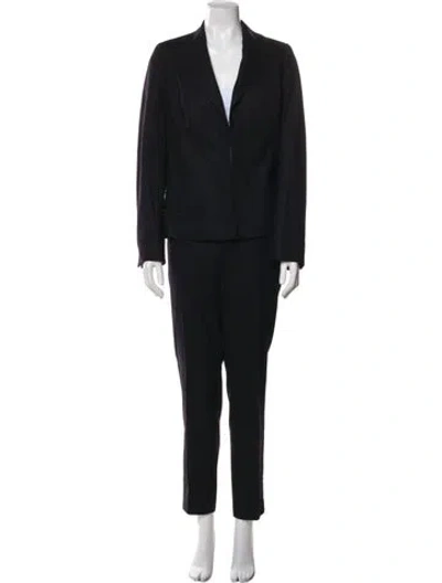 Pre-owned Akris Wool Pantsuit In Black